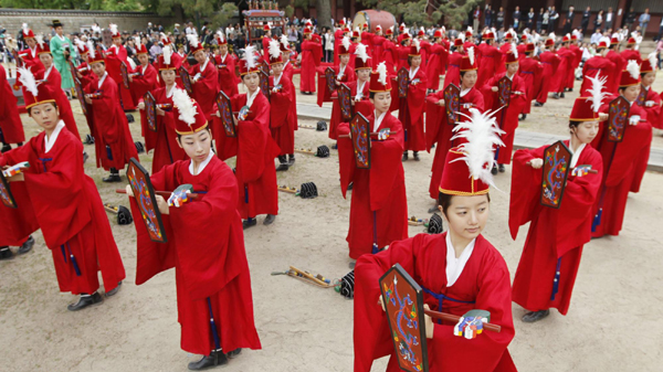 Confucian ceremony of Seokjeon held in Seoul