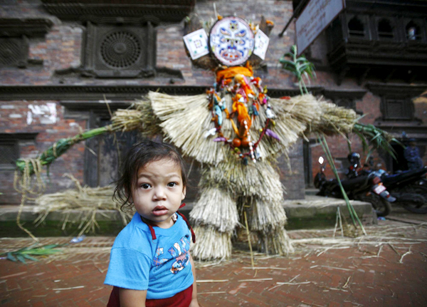 Ghantakarna festival in Bhaktapur