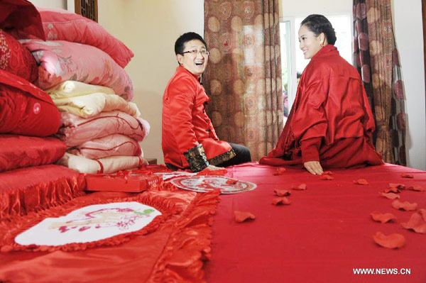 Traditional Chinese wedding held in China