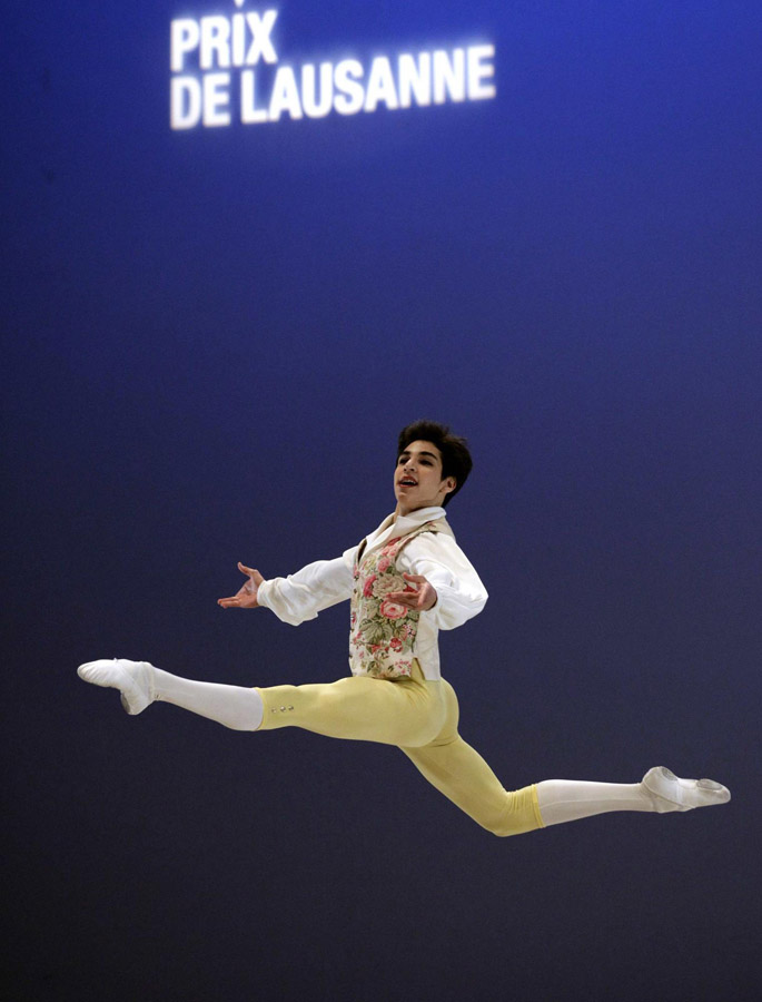 Contestants perform at the final of the Prix de Lausanne