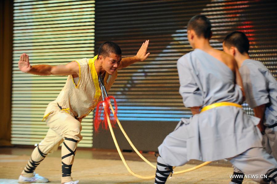 Shaolin martial arts performed in Taiyuan