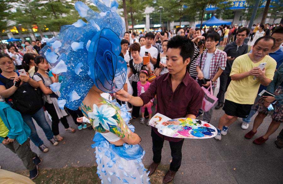 Activity of street art held in China's Shenzhen