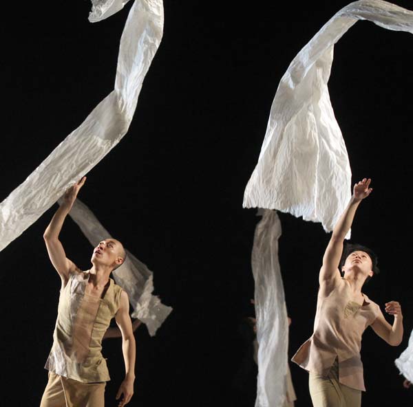 Dance performance explores symbolic paper