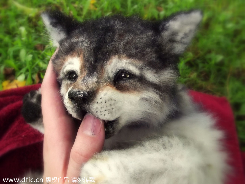 US artist creates lifelike baby animals
