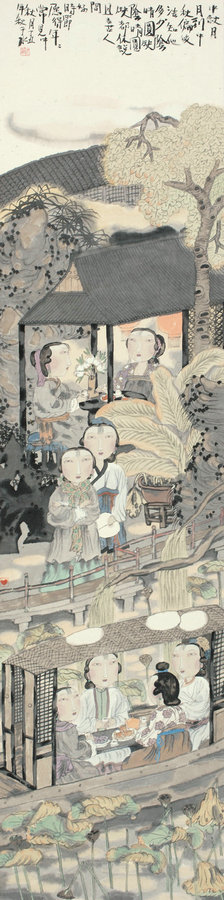 Chinese paintings about Mid-Autumn Festival