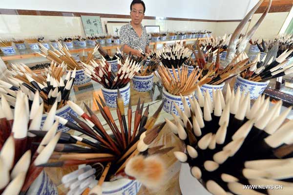 Wengang Township: hometown for brush pens
