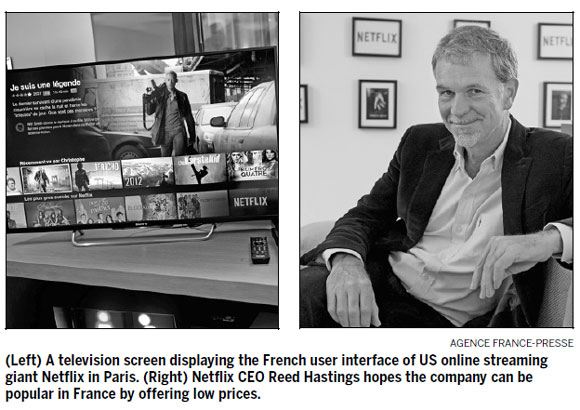 Netflix goes live in France as part of Europe expansion