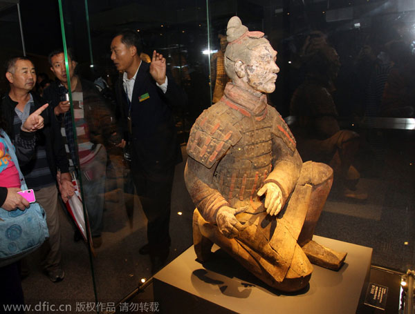 Colorful Qin Terracotta Figures exhibition in Xi'an