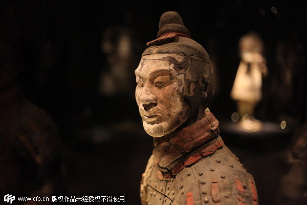Colorful Qin Terracotta Figures exhibition in Xi'an