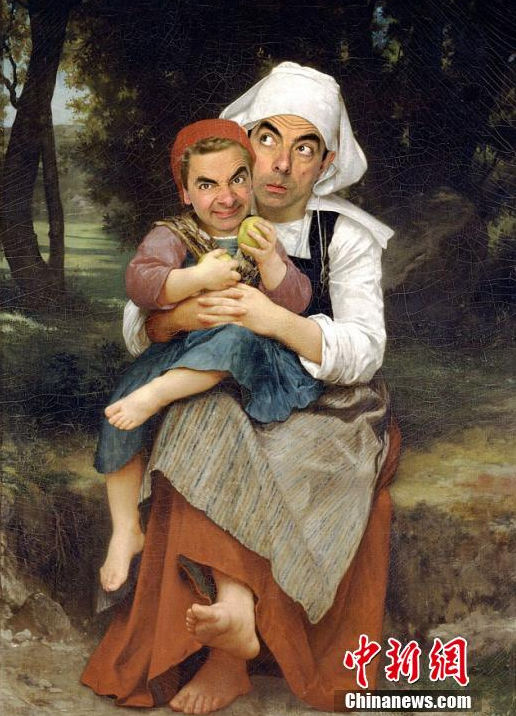 Mr Bean in world famous paintings