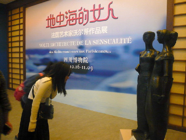 Volti's artworks on show in Chengdu
