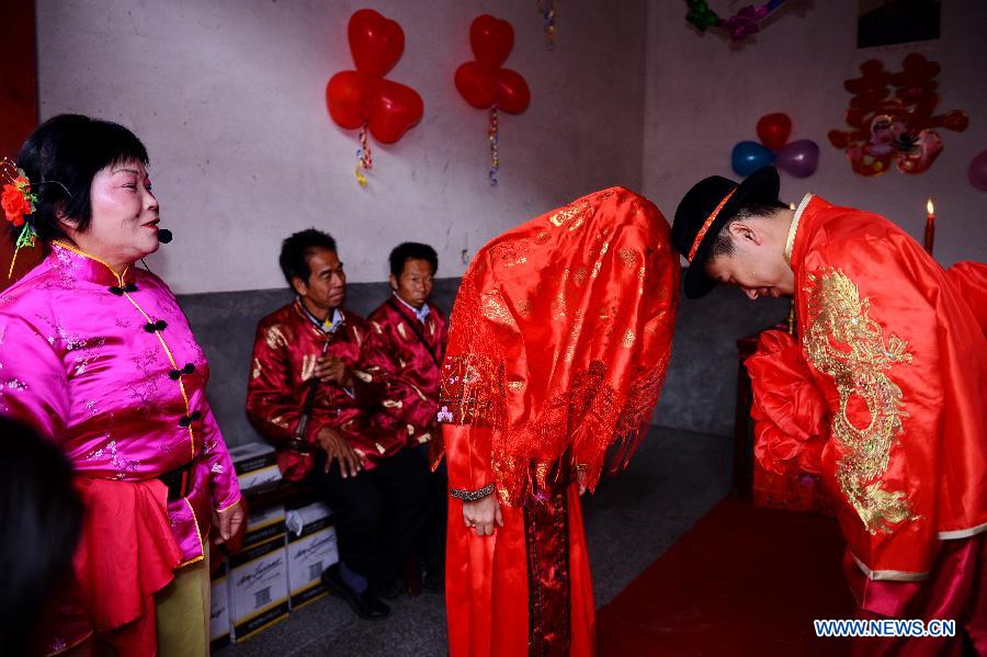 A Chinese traditional wedding