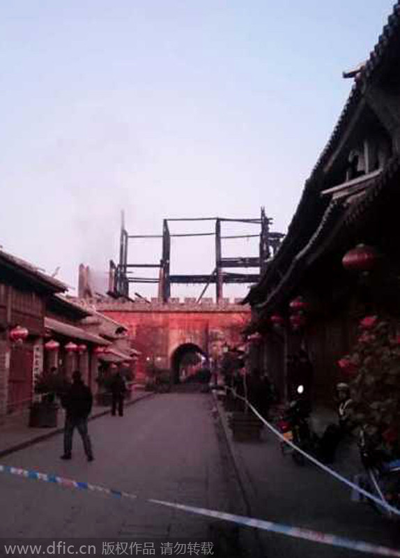 600-year-old Ming Dynasty tower destroyed by fire in Yunnan