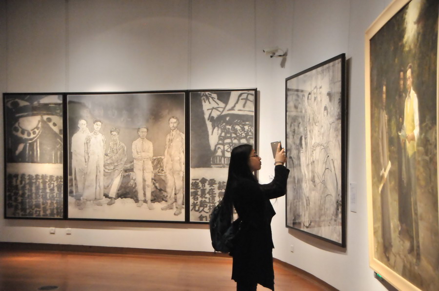 Exhibition showcases Lin Fengmian's art life