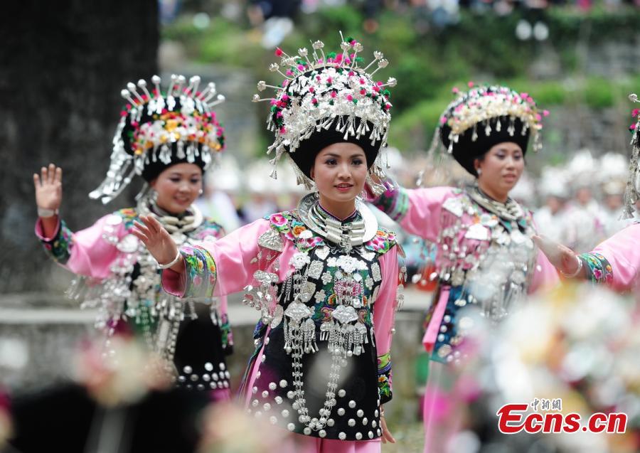 Miao ethnic group celebrates folk festival