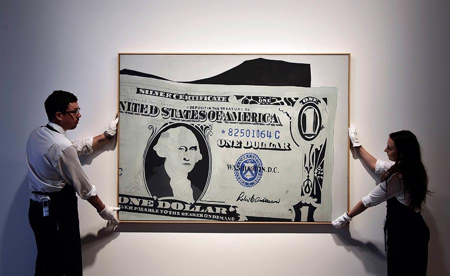 US dollar inspired art to be auctioned at Sotherby