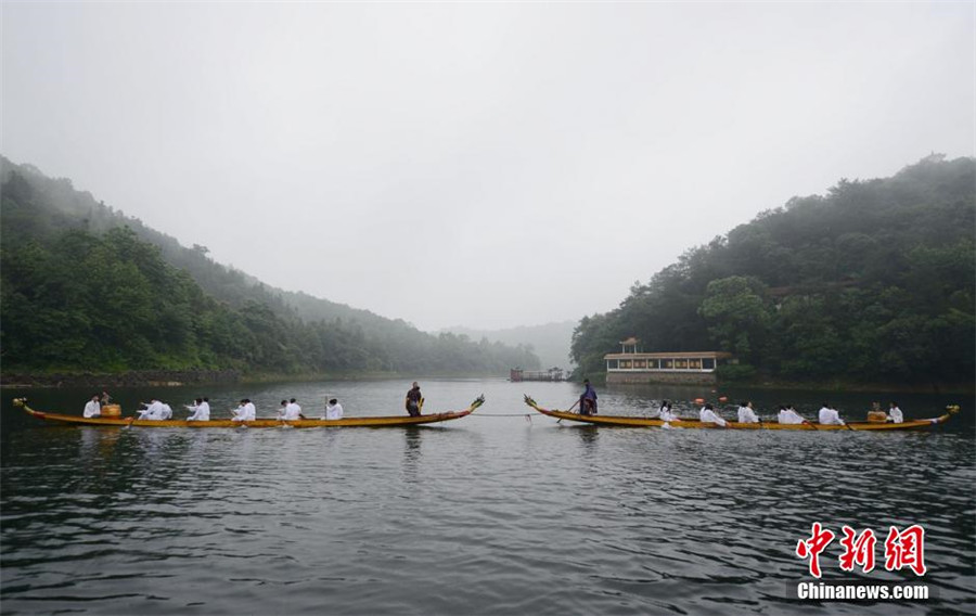 Monkey drummers bring fun to dragon boat race