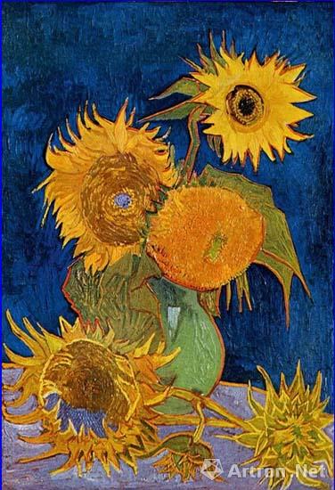 Van Gogh and his 11 sunflower paintings