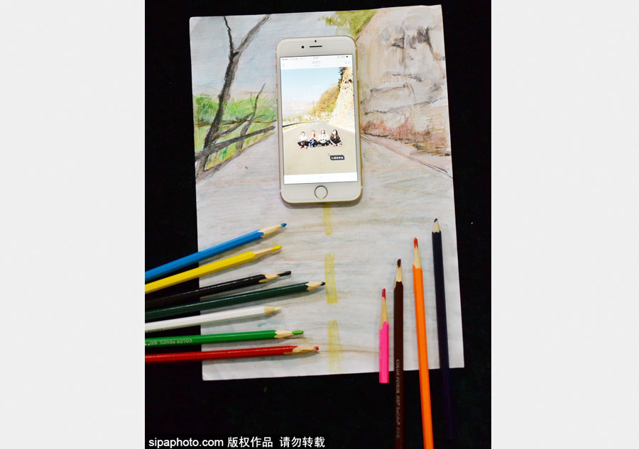 College student paints creative travelogue