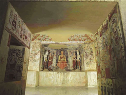 Replicas of eight caves in Mogao Grottoes on exhibition in Shanghai