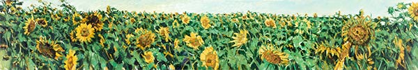 Xu Jiang's largest show of sunflower works in Shanghai