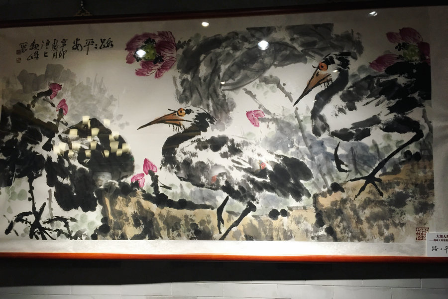 Painting a feeling of forcefulness:Wei Feng's birds and flowers
