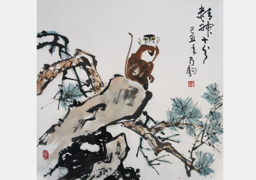 Monkey portraits by Chinese ink painting masters