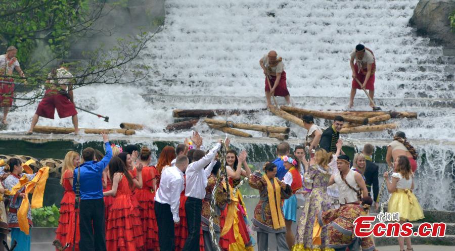 Water-releasing festival opens in Dujiangyan