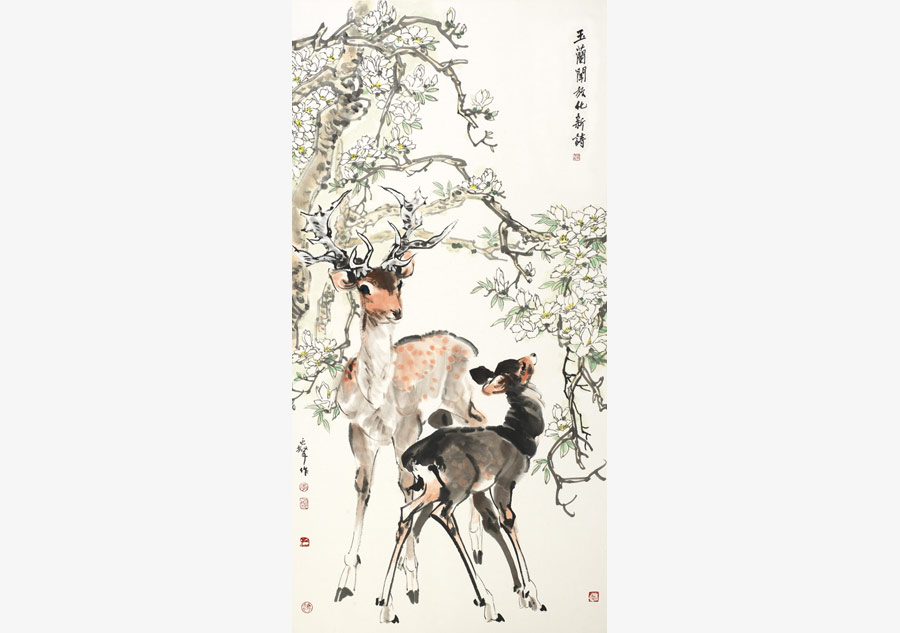 Li Yansheng paintings displayed at Rongbaozhai