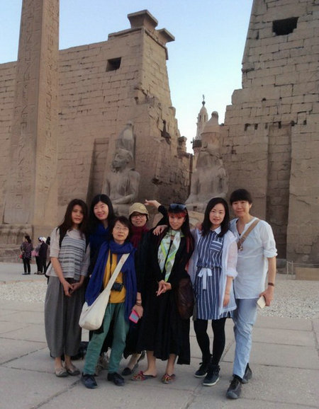 Chinese female artists picture Egypt in their paintings