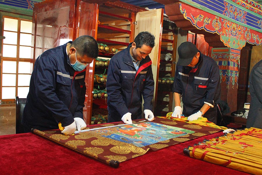 Monasteries in Tibet undergo major restoration works