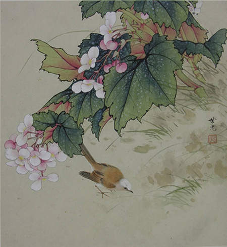 Bird-and-flower paintings commemorate former professor