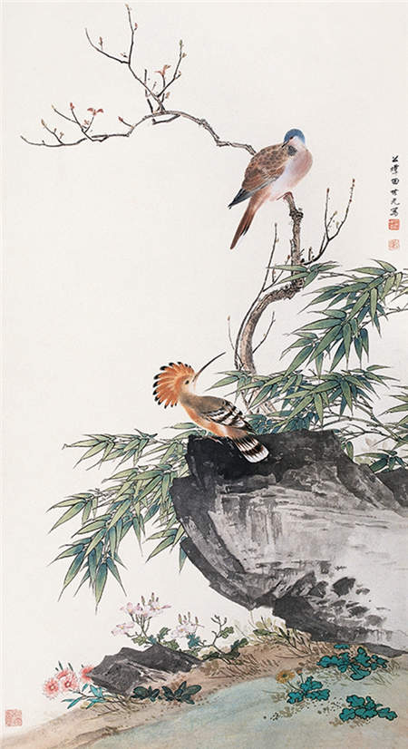 Bird-and-flower paintings commemorate former professor