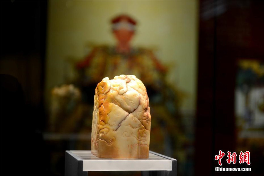 Imperial jade seals of Qing Dynasty on display in SE China's Fujian