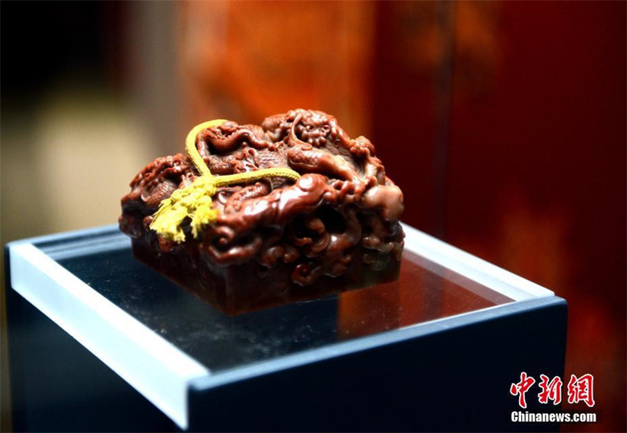 Imperial jade seals of Qing Dynasty on display in SE China's Fujian