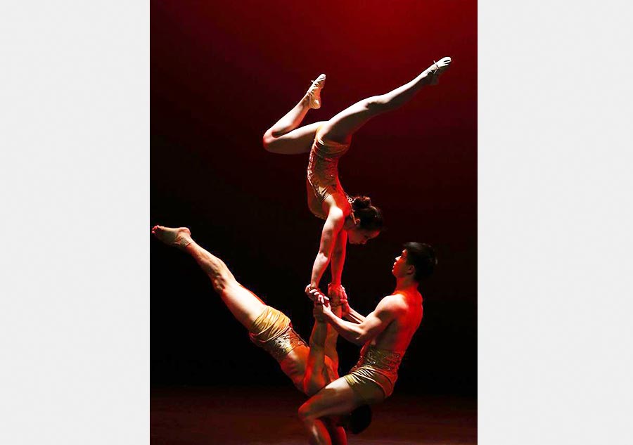 Acrobats from China perform in 'Dream Journey' in US