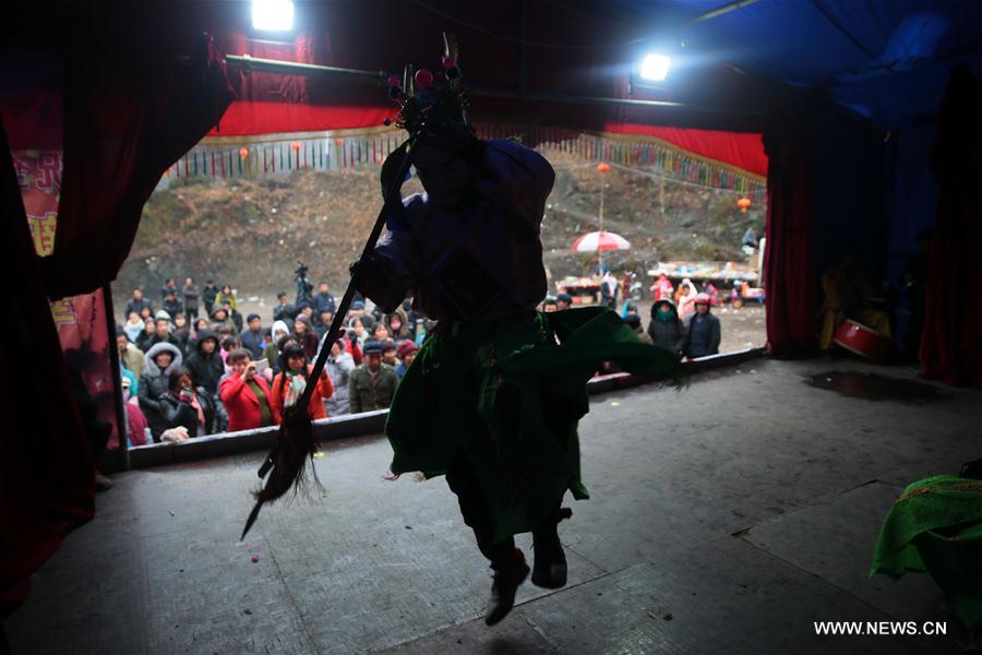 'Gaoshan' opera performed in northwest China's Gansu