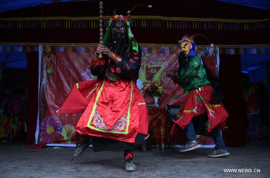 'Gaoshan' opera performed in northwest China's Gansu