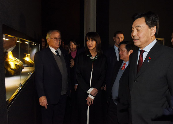 Chinese zodiac jewelry on display in Paris