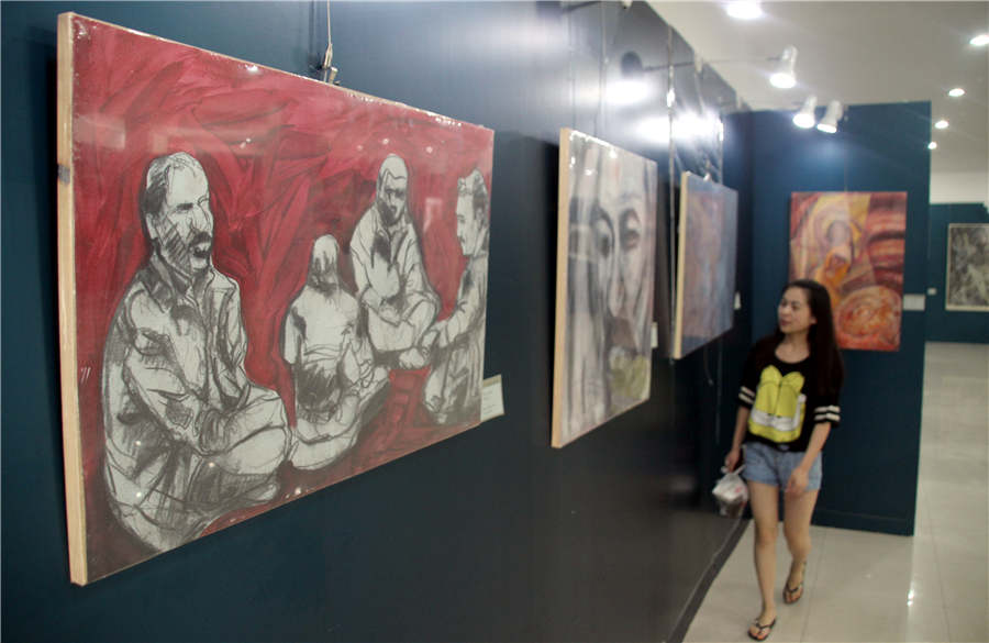 Chinese, Pakistani artists hold joint exhibition in Suzhou