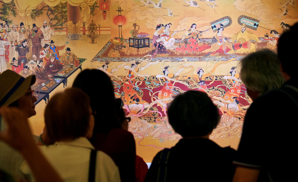 Exhibition displays 'gongbi' paintings in Taipei