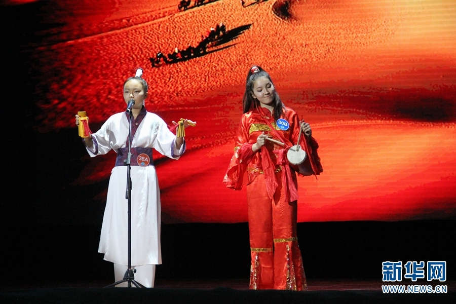 Int'l students show artistic talent at Chinese proficiency contest