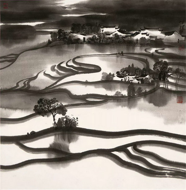 Chinese contemporary ink paintings go on display in New York