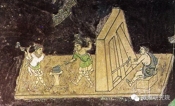 Frescos illustrate ancient workers in Dunhuang