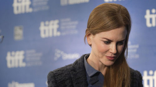 Nicole Kidman attends a news conference at 35th Toronto International Film Festival