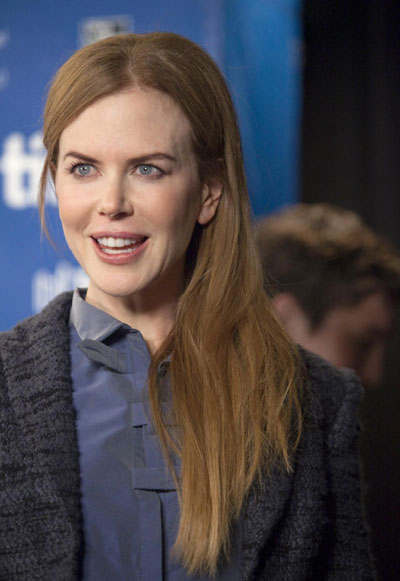 Nicole Kidman attends a news conference at 35th Toronto International Film Festival