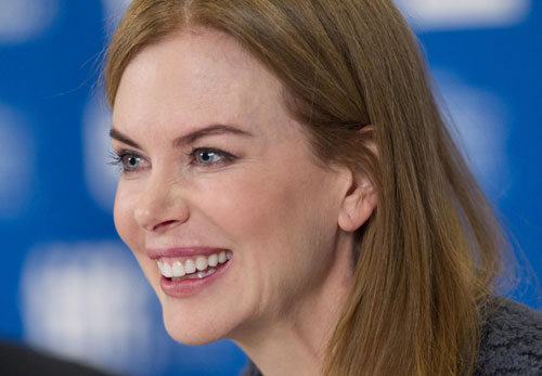 Nicole Kidman attends a news conference at 35th Toronto International Film Festival