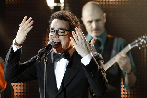 Singers perform during Victoires de la Musique French music awards