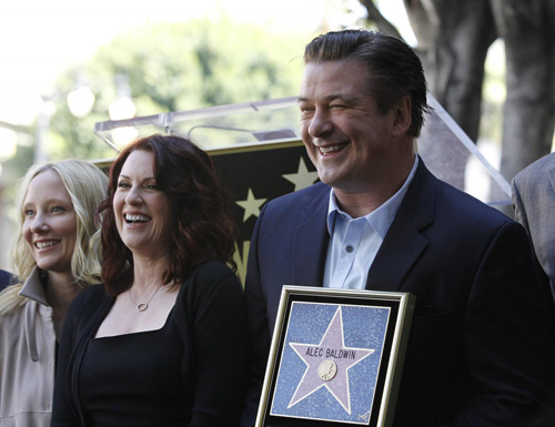 Alec Baldwin accepted his star on the Walk of Fame in Hollywood