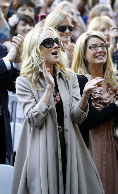 Alec Baldwin accepted his star on the Walk of Fame in Hollywood